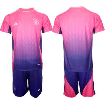 Custom Germany National Team pink-purple Away jersey