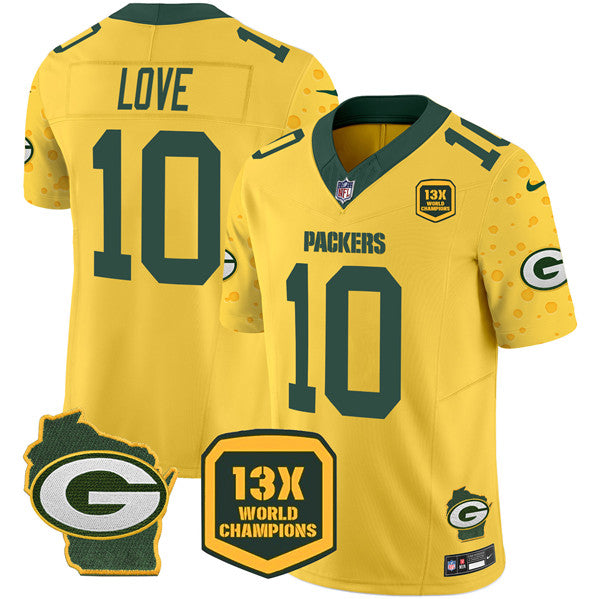 Jordan Love Green Bay Packers green FUSE jersey
