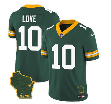 Jordan Love Green Bay Packers green FUSE jersey