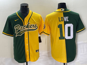 Jordan Love Green Bay Packers green Split jersey
