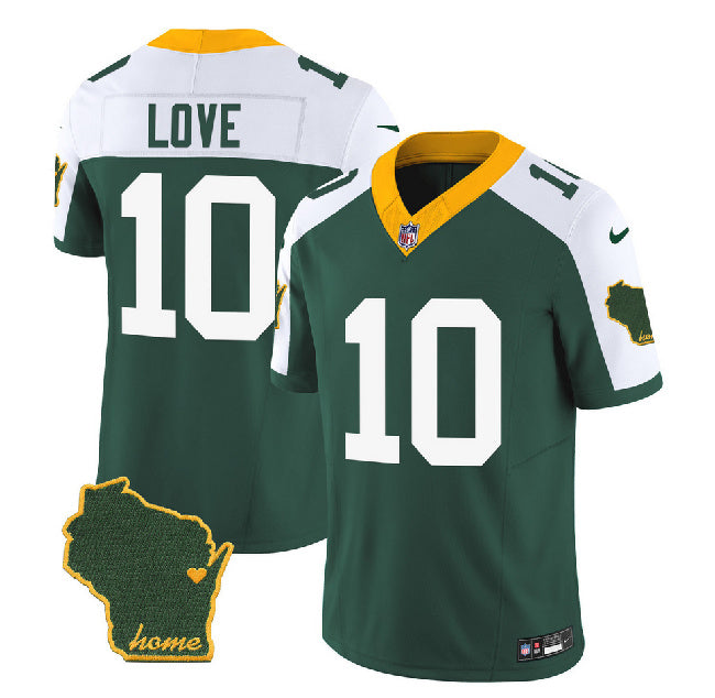 Jordan Love Green Bay Packers green FUSE jersey