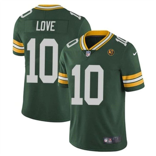Jordan Love Green Bay Packers green Throwback jersey