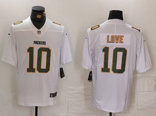 Green Bay Packers #10 Jordan Love White Fashion Jersey