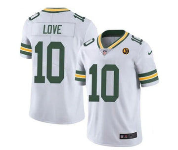 Jordan Love Green Bay Packers green Throwback jersey