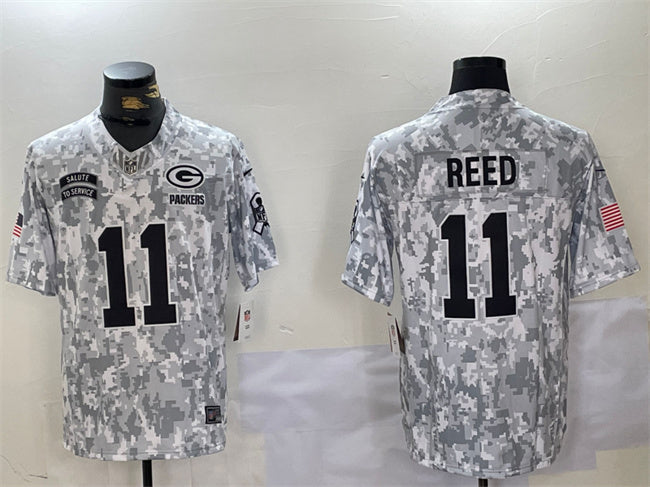 Jayden Reed Green Bay Packers green Salute To Service jersey