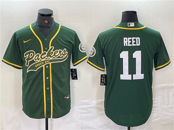 Jayden Reed Green Bay Packers green jersey