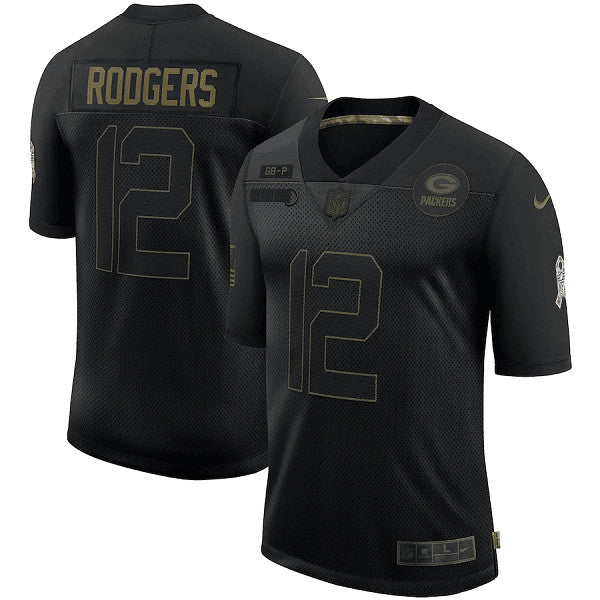 Aaron Rodgers Green Bay Packers green Salute To Service jersey