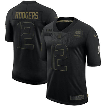 Aaron Rodgers Green Bay Packers green Salute To Service jersey