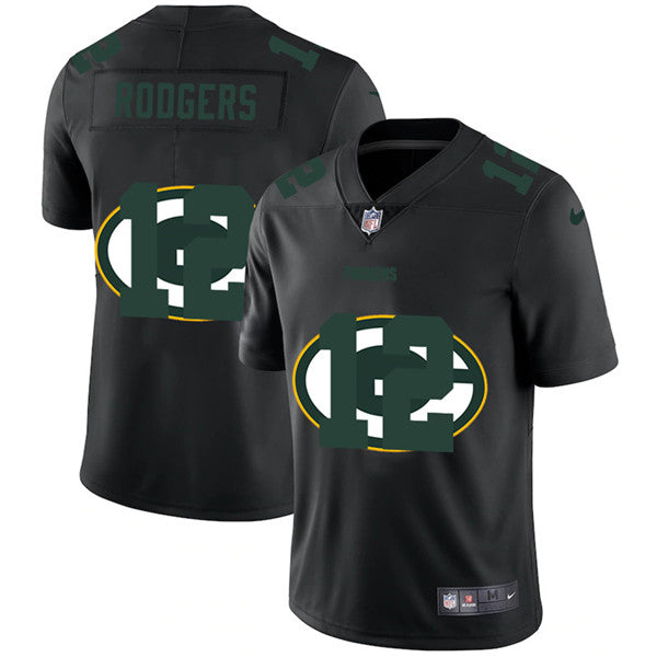 Aaron Rodgers Green Bay Packers green Shadow jersey