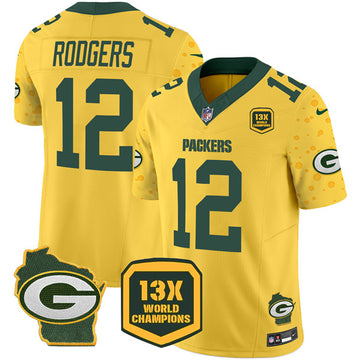 Aaron Rodgers Green Bay Packers green FUSE jersey