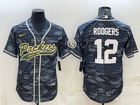 Aaron Rodgers Green Bay Packers green Camo jersey
