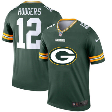 Aaron Rodgers Green Bay Packers green jersey