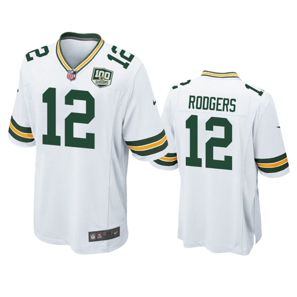Aaron Rodgers Green Bay Packers green Game jersey