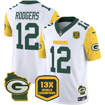 Aaron Rodgers Green Bay Packers green FUSE jersey