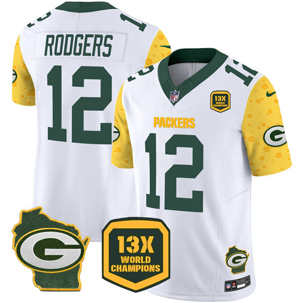 Aaron Rodgers Green Bay Packers green FUSE jersey