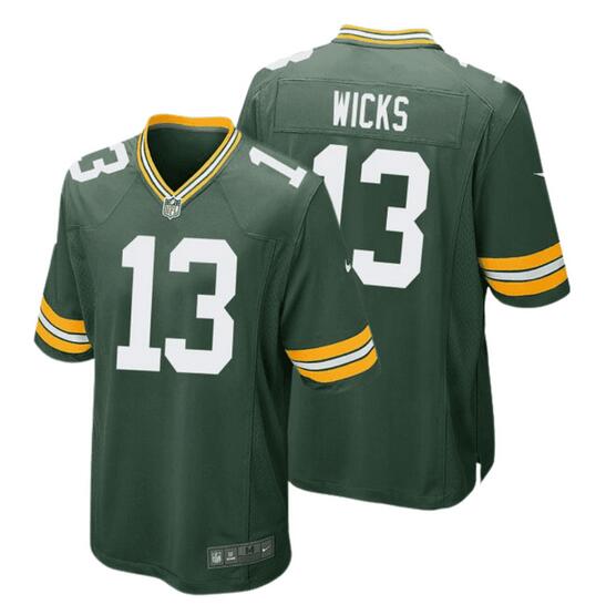 Dontayvion Wicks Green Bay Packers green Game jersey