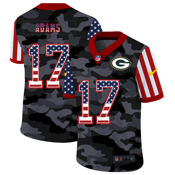 Davante Adams Green Bay Packers green Camo jersey