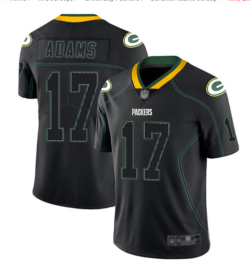Davante Adams Green Bay Packers green Color Rush jersey