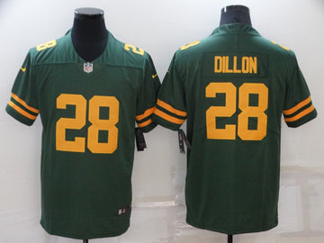 AJ Dillon Green Bay Packers green Legend jersey