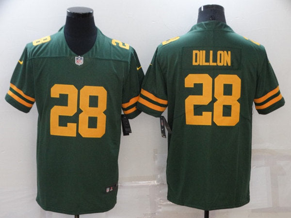 AJ Dillon Green Bay Packers green Legend jersey
