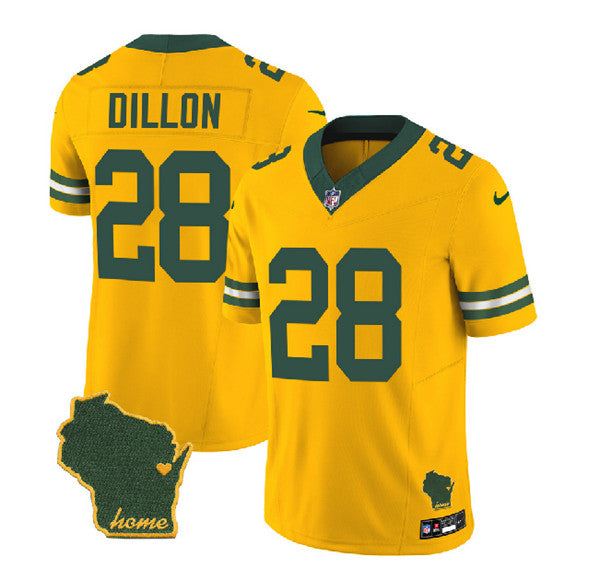 AJ Dillon Green Bay Packers green FUSE jersey