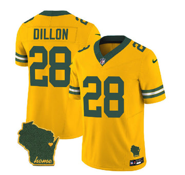 AJ Dillon Green Bay Packers green FUSE jersey