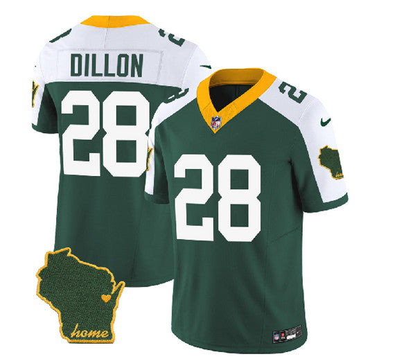 AJ Dillon Green Bay Packers green FUSE jersey