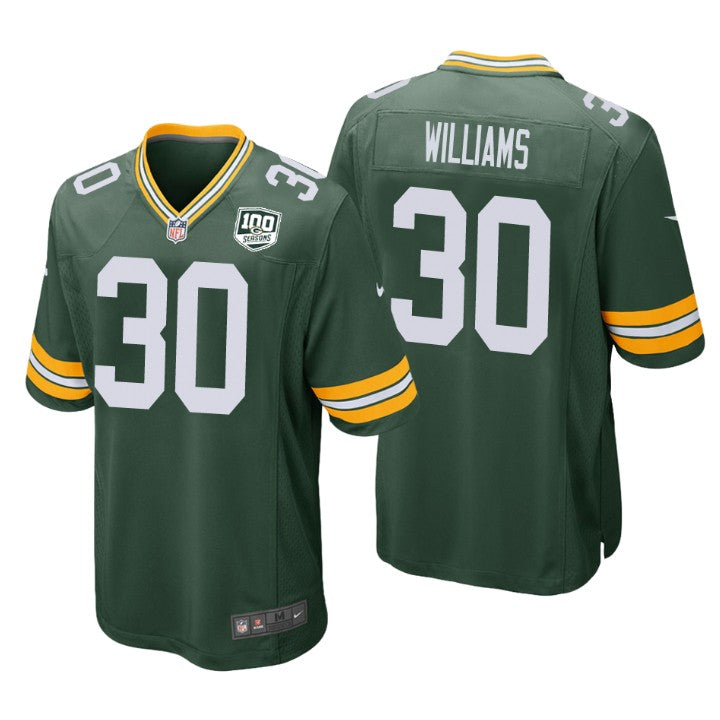 Jamaal Williams Green Bay Packers green Game jersey
