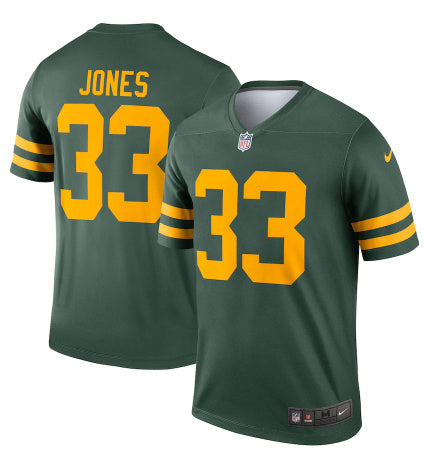 Aaron Jones Green Bay Packers green Legend jersey