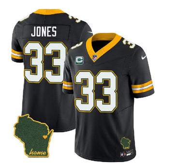 Aaron Jones Green Bay Packers green FUSE jersey