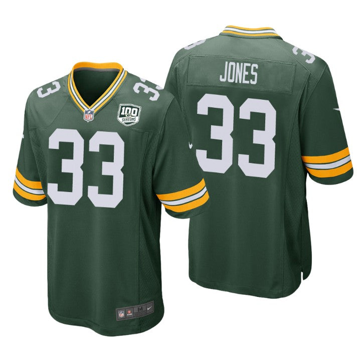 Aaron Jones Green Bay Packers green Game jersey