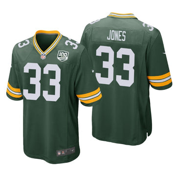 Aaron Jones Green Bay Packers green Game jersey