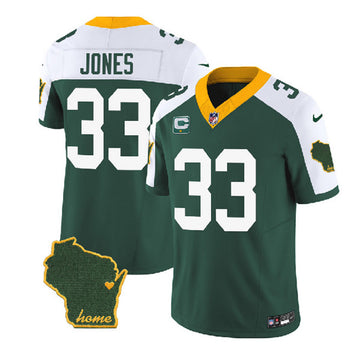Aaron Jones Green Bay Packers green FUSE jersey