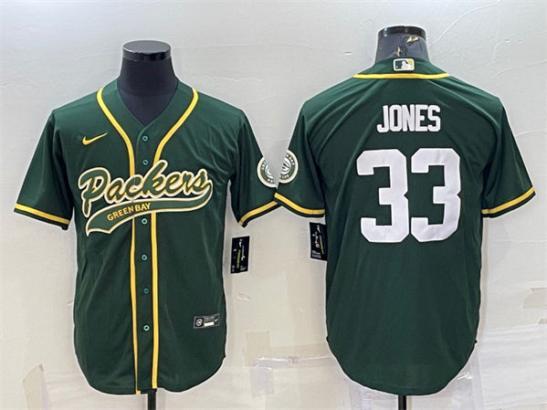 Aaron Jones Green Bay Packers green jersey
