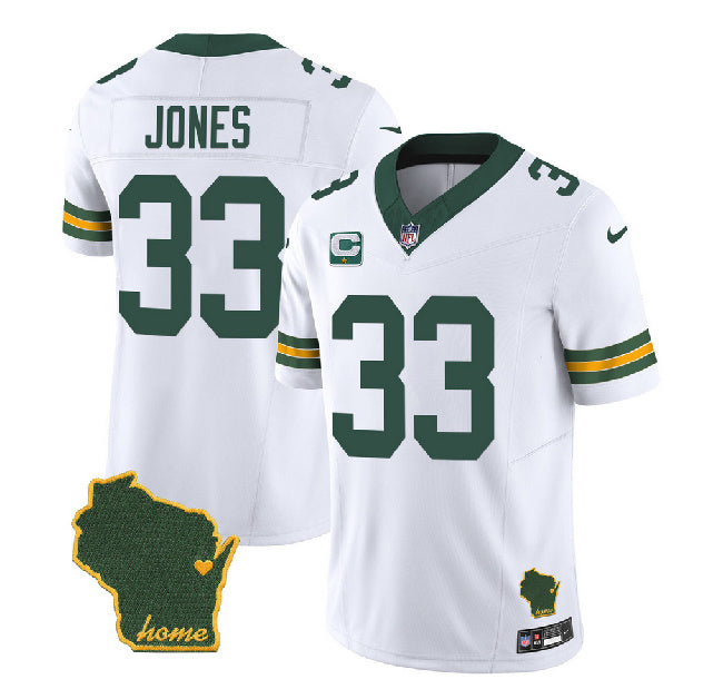 Aaron Jones Green Bay Packers green FUSE jersey