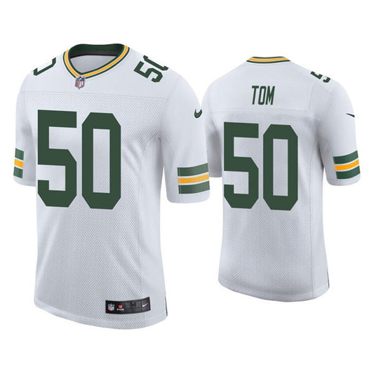 Green Bay Packers #50 Zach Tom White Jersey