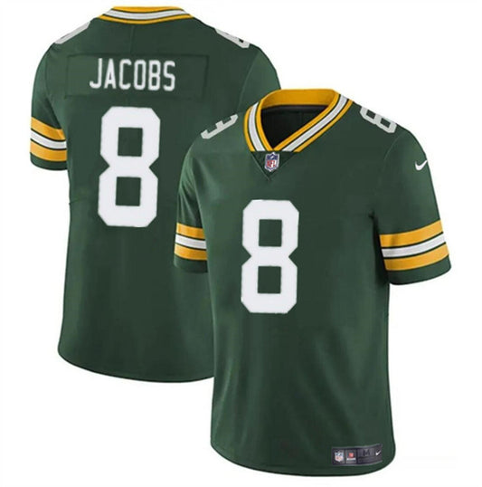 Green Bay Packers #8 Josh Jacobs Green Jersey