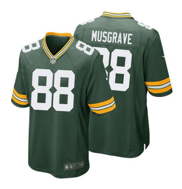 Luke Musgrave Green Bay Packers green Game jersey