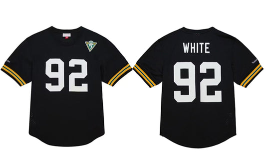 Green Bay Packers #92 Reggie White Black 1994 Jersey