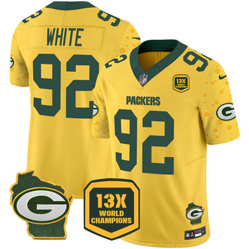 Reggie White Green Bay Packers green FUSE jersey