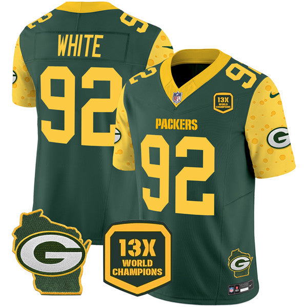Reggie White Green Bay Packers green FUSE jersey