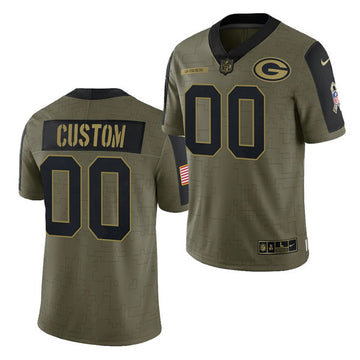 Green Bay Packers green Salute To Service jersey
