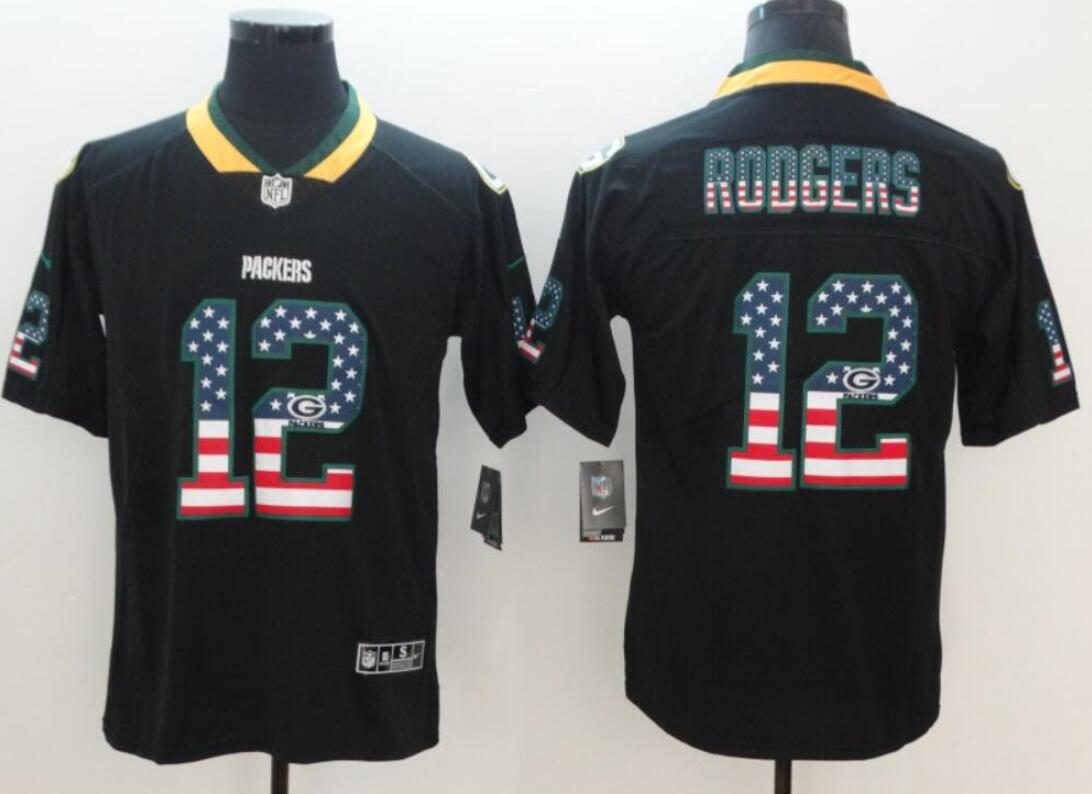 Custom Green Bay Packers green Color Rush jersey