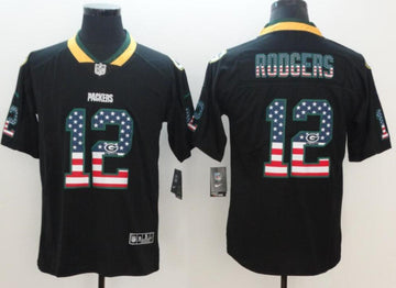 Custom Green Bay Packers green Color Rush jersey