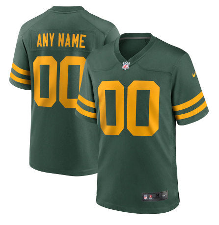 Custom Green Bay Packers green jersey