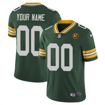 Custom Green Bay Packers green jersey