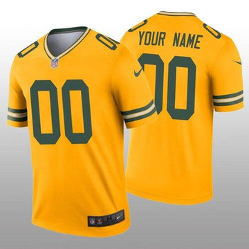 Custom Green Bay Packers green Inverted Legend jersey