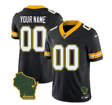 Custom Green Bay Packers green FUSE jersey