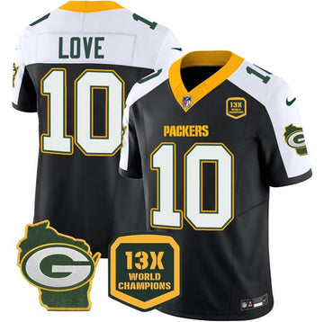 Custom Green Bay Packers green FUSE jersey