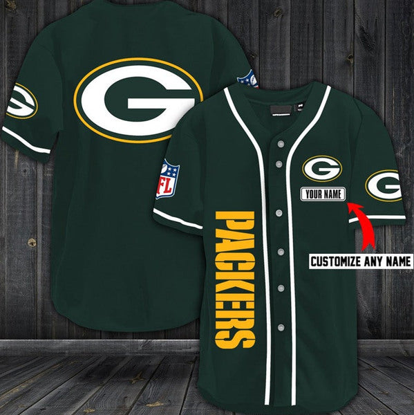 Custom Green Bay Packers green jersey